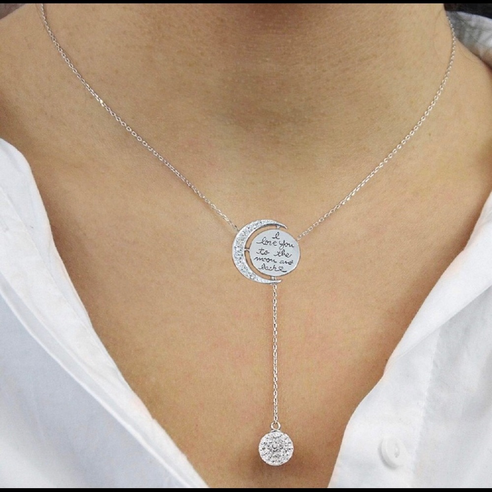 18kt White Gold Plated Necklace